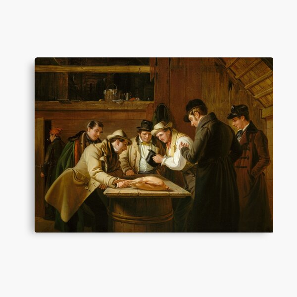 Item preview, Raffling for the Goose | William Sidney Mount | 1837 American Art designed and sold by CJET.