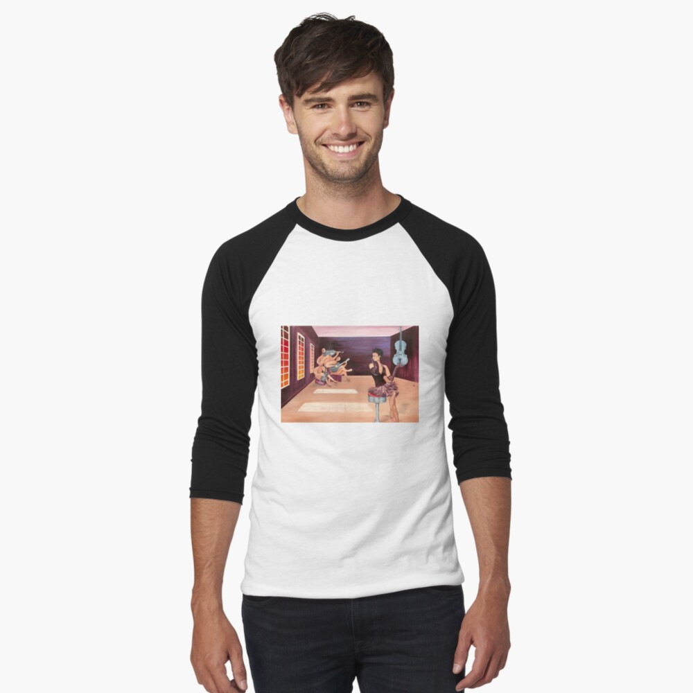 Item preview, Baseball ¾ Sleeve T-Shirt designed and sold by GalleryGiselle.