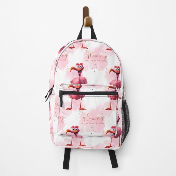 Item preview, Cute Pink Flamingo 'My Second Nature' Trendy Apparel and Accessories designed and sold by Magnuna.