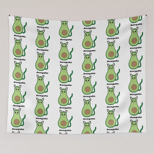 Item preview, Avogato Cat Avocado Pun Joke Funny Illustration designed and sold by rosaliemillen.
