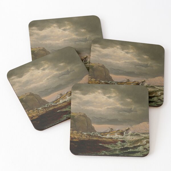 Item preview, Shipwreck on the Coast of Norway - Johan Christian Dahl 1832 designed and sold by warishellstore.