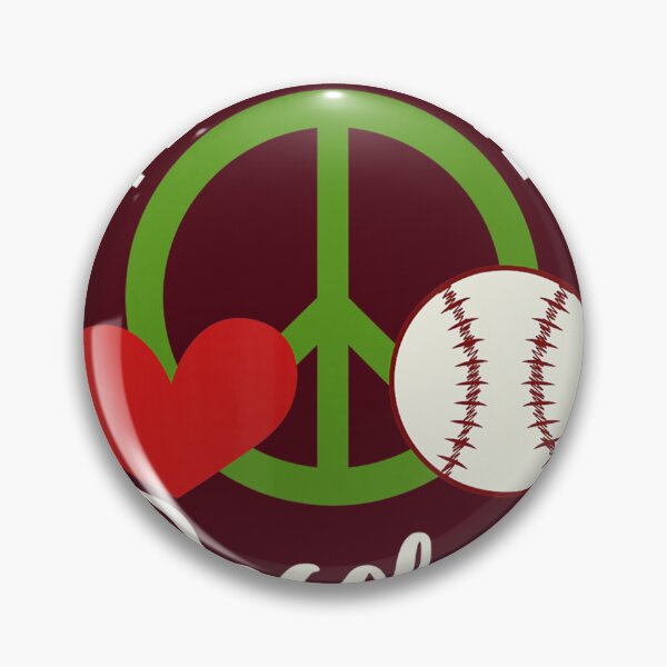 Item preview, Peace Love Baseball Bat Sport Homerun Softball 	 	 designed and sold by yrhneoazdqd70.
