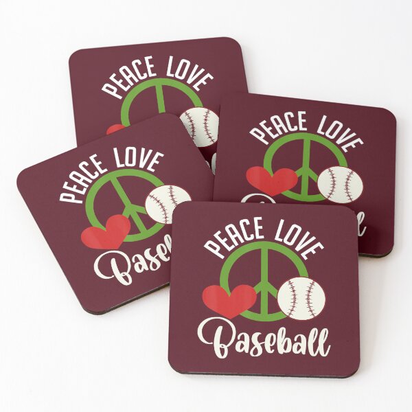 Item preview, Peace Love Baseball Bat Sport Homerun Softball 	 	 designed and sold by yrhneoazdqd70.