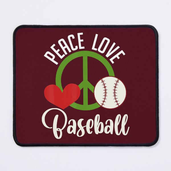Item preview, Peace Love Baseball Bat Sport Homerun Softball 	 	 designed and sold by yrhneoazdqd70.
