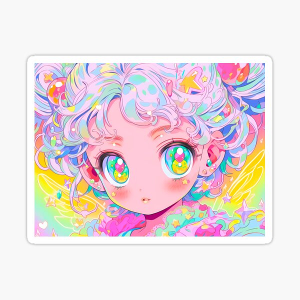 Anime Girl Eyes Holographic Sticker – Jessymay