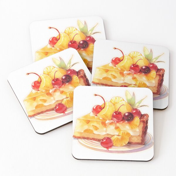 Item preview, Pineapple Upside-Down Cake Slice - Tropical Treat designed and sold by EmeraldRiya.