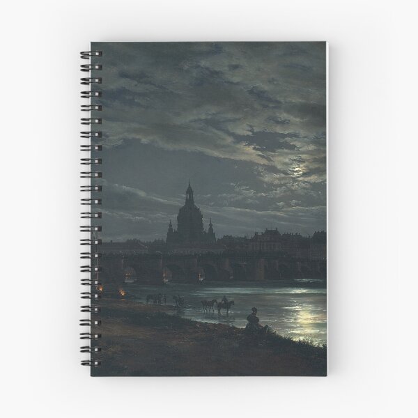 Item preview, View of Dresden by Moonlight - Johan Christian Dahl 1839 designed and sold by warishellstore.