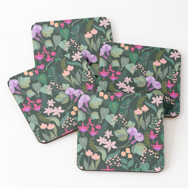 Item preview, Flower Melody Dark Night Floral - large scale designed and sold by Cecilia Mok.