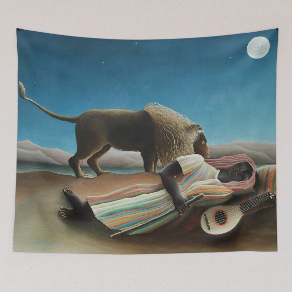 Item preview, The Sleeping Gypsy | Henri Rousseau | 1897 Post-Impressionism Art designed and sold by CJET.