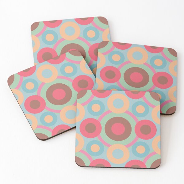 Item preview, Modern retro pattern "circles" designed and sold by EMJAYHeiss.