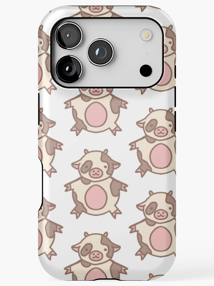Thumbnail 1 of 4, iPhone Case, Round Cow designed and sold by Rabbittooth.