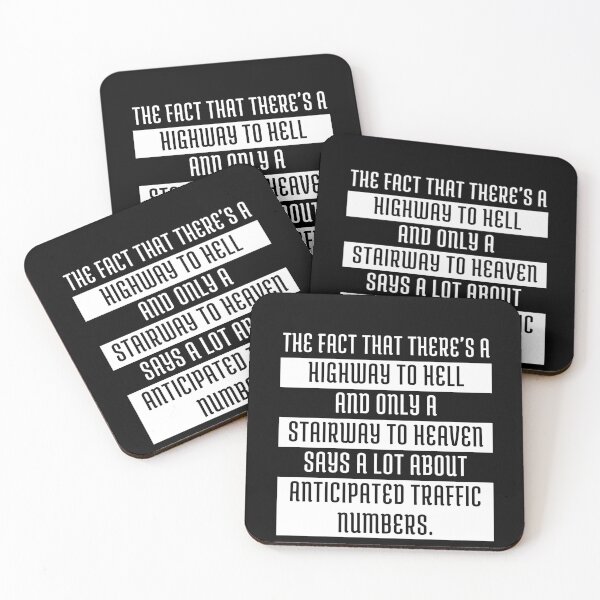Item preview, Highway to Hell vs. Stairway to Heaven - Traffic Insights. designed and sold by chocoholic7-10.