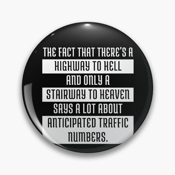 Item preview, Highway to Hell vs. Stairway to Heaven - Traffic Insights. designed and sold by chocoholic7-10.