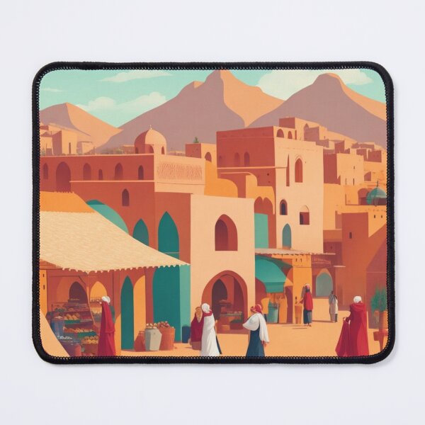 Item preview, Moroccan Bazaar Abstract Landscape designed and sold by alchemyaes.