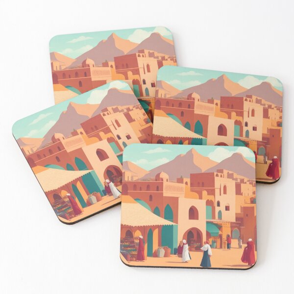 Item preview, Moroccan Bazaar Abstract Landscape designed and sold by alchemyaes.