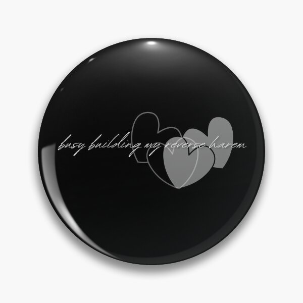 Item preview, "busy building my reverse harem" dark romance book reader designed and sold by RomanceVibes.