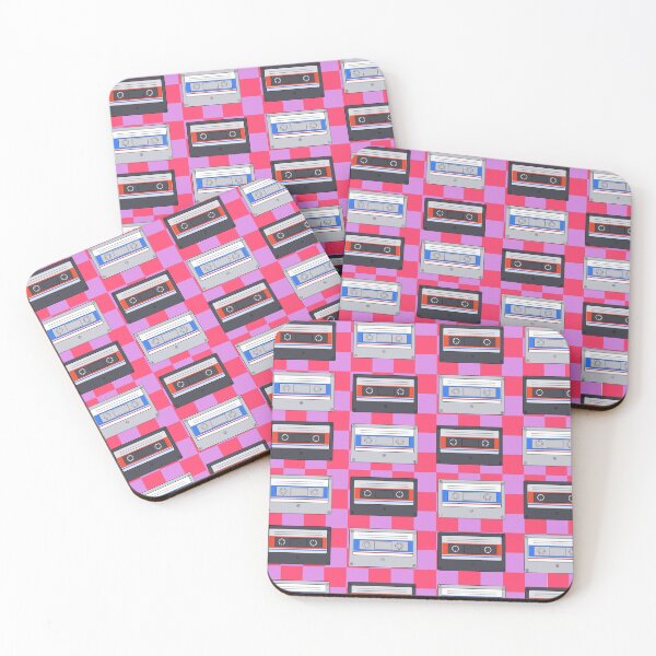 Item preview, Extremely cool pattern of compact cassettein a retro style with retro inspired background designed and sold by aquanour.