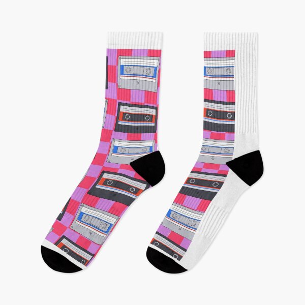 Item preview, Extremely cool pattern of compact cassettein a retro style with retro inspired background designed and sold by aquanour.
