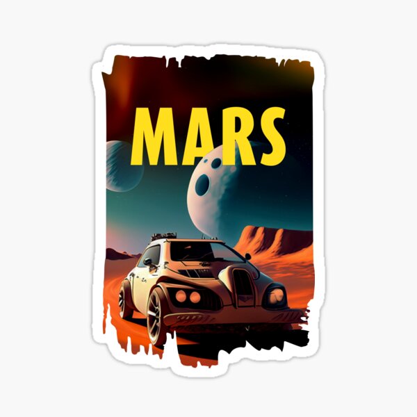 Mars Sticker