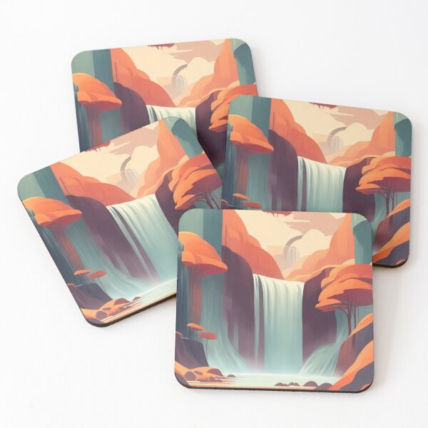 Item preview, Abstract Waterfall Landscape designed and sold by alchemyaes.