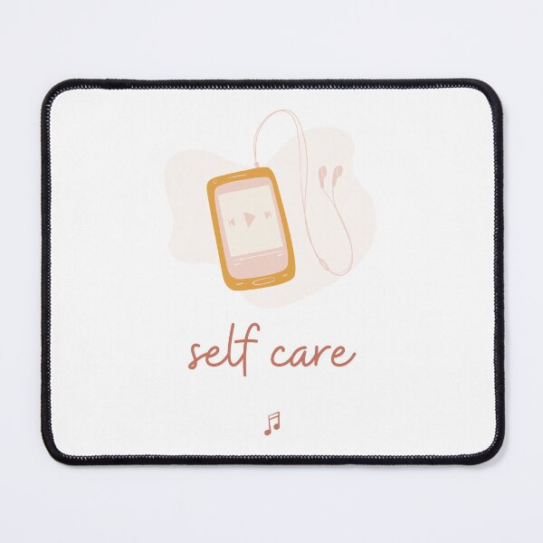 Item preview, Self Care Earbuds and Music Mental Health Quotes designed and sold by RueBennet.