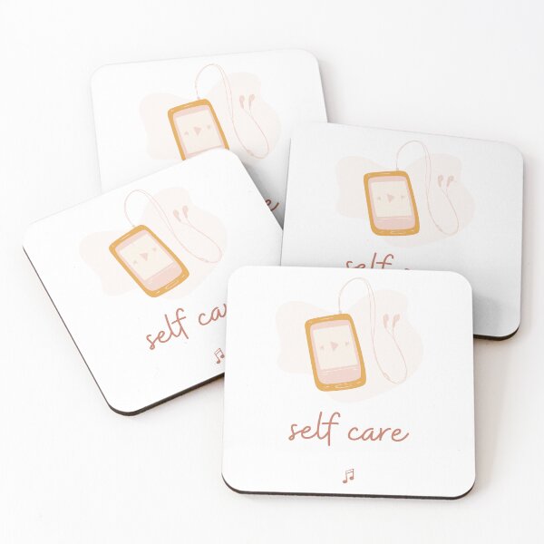 Item preview, Self Care Earbuds and Music Mental Health Quotes designed and sold by RueBennet.