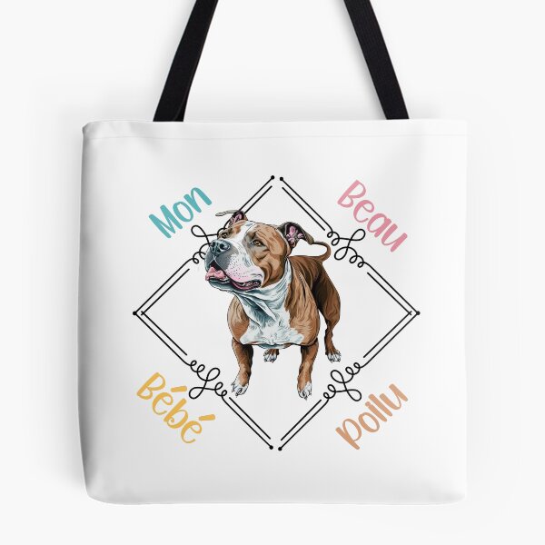 Item preview, American Staffordshire Terrier dog (am staff, amstaff or staff), my beautiful hairy baby for Terrier lovers, in French. designed and sold by isaweb.