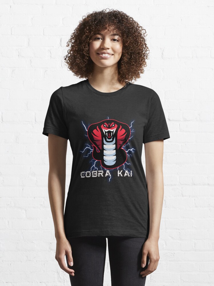 Cobra Kai Never Dies T-Shirt from Homage. | Gold | Vintage Apparel from Homage.