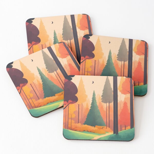 Item preview, Enchanted Woods Abstract Landscape designed and sold by alchemyaes.