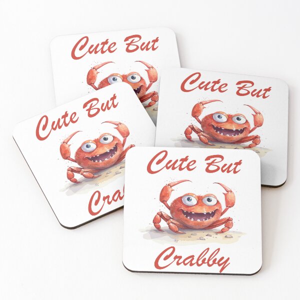 Item preview, Funny Colorful Cartoon Crab, Cute But Crabby designed and sold by SubtleSplit.
