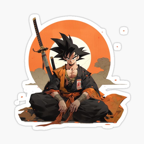 Dragon Ball Son goku Sticker for Sale by Little Oni