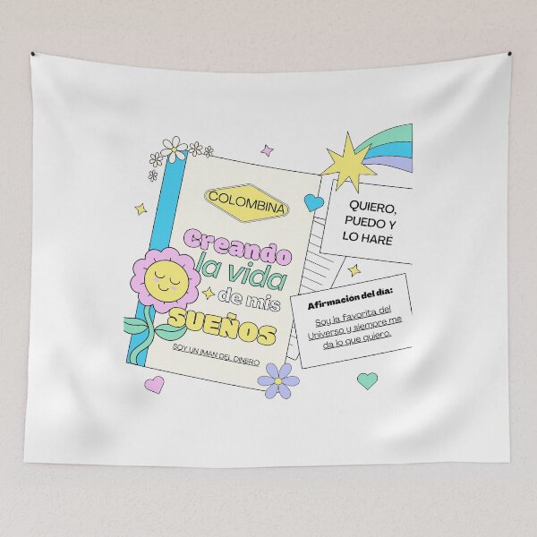 Item preview, Creating the life of my dreams, i'm a money magnet, I want, I can and I will, affirmation of the day designed and sold by colombinadesing.