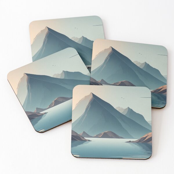 Item preview, Fjords Abstract Landscape designed and sold by alchemyaes.