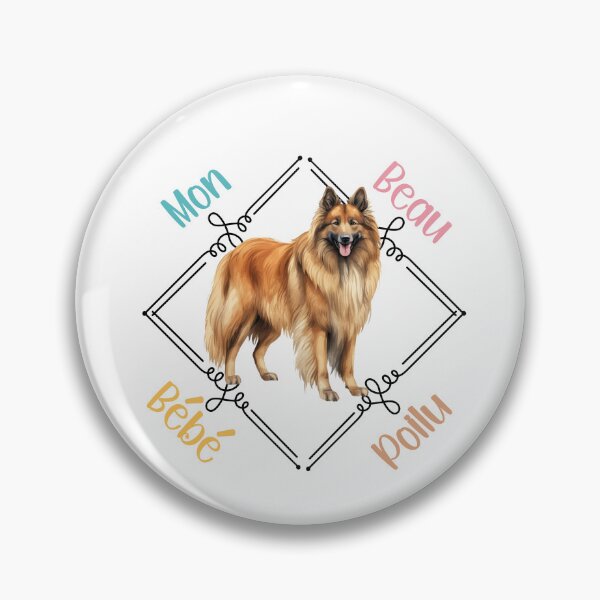Item preview, Belgian Shepherd Dog Tervueren (Belgian Tervuren), my beautiful hairy baby for shepherd lovers, in French. designed and sold by isaweb.