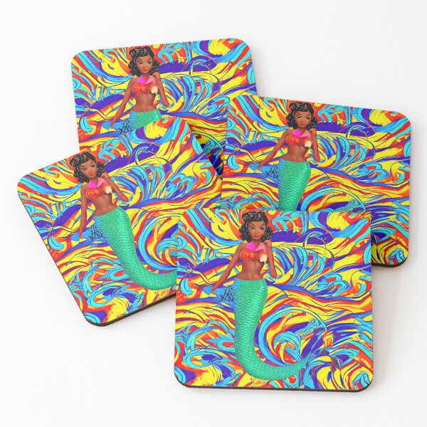 Item preview, African American Mermaid - AI Art designed and sold by casaai.