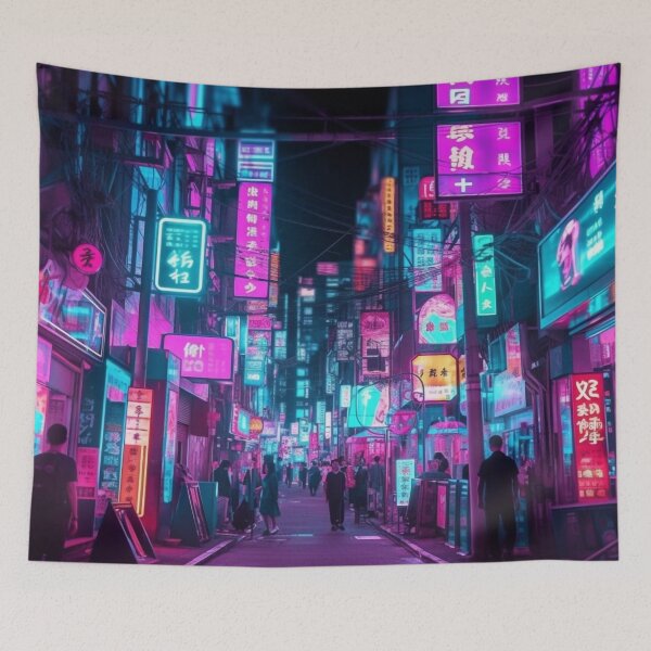 Item preview, Tokyo Cyberpunk: Neon Dreams in the Metropolis designed and sold by OdysseyArtworks.