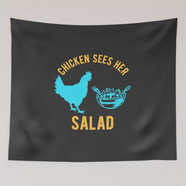 Item preview, Chicken Sees Her Salad designed and sold by CanadianUnicorn.