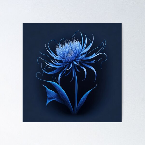 Blue Spider Poster Lily\