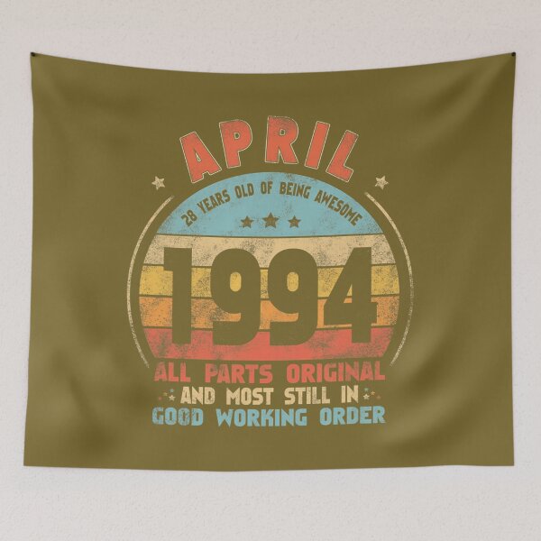 Item preview, April 1994 Awesome 28th Birthday Vintage 1994 Bday Decor 		 designed and sold by kmccfpun67.