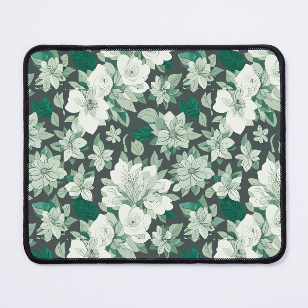 Item preview, green white Floral Elegance designed and sold by jkrphoto.
