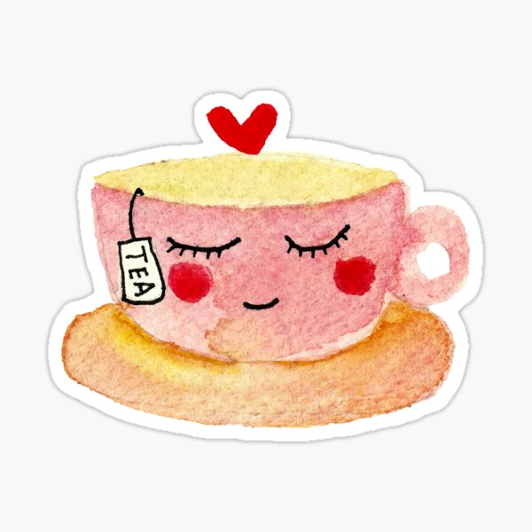 Item preview, You are my cup of tea watercolor doodles designed and sold by Lee Yeng.