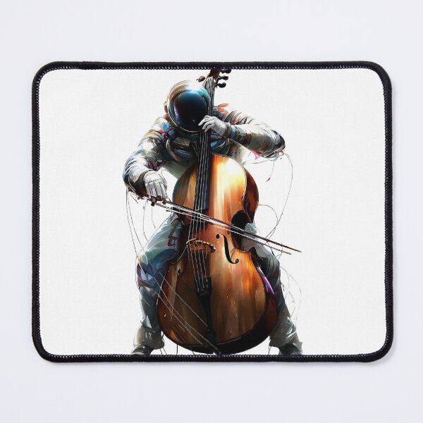 Item preview, Colorful Cellist Astronaut playing on the cello designed and sold by TomFrontierArt.