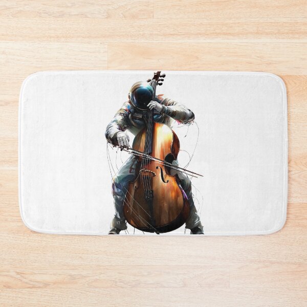 Item preview, Colorful Cellist Astronaut playing on the cello designed and sold by TomFrontierArt.