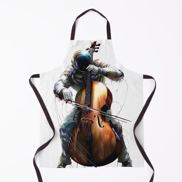 Item preview, Colorful Cellist Astronaut playing on the cello designed and sold by TomFrontierArt.