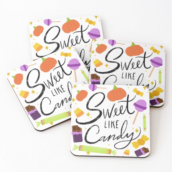 Item preview, "Sweet Like Candy" - hand lettered Halloween design designed and sold by maddydoodlesoup.