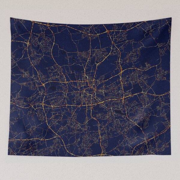 Item preview, Dortmund, Germany Map -  City At Night designed and sold by deMAP.