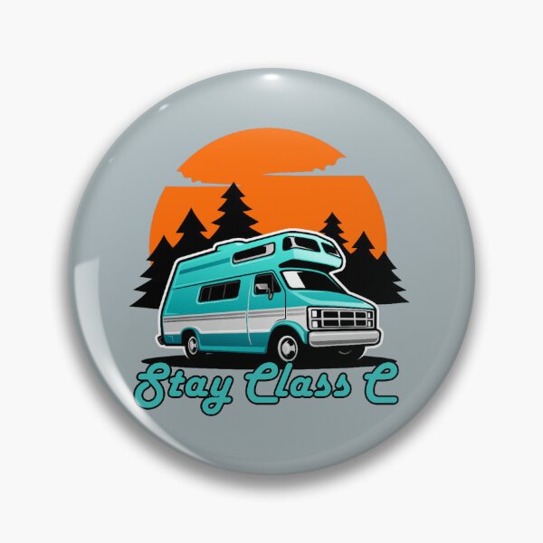 Item preview, Retro Stay Class C Camping Nature Trees designed and sold by SunfullyYours.