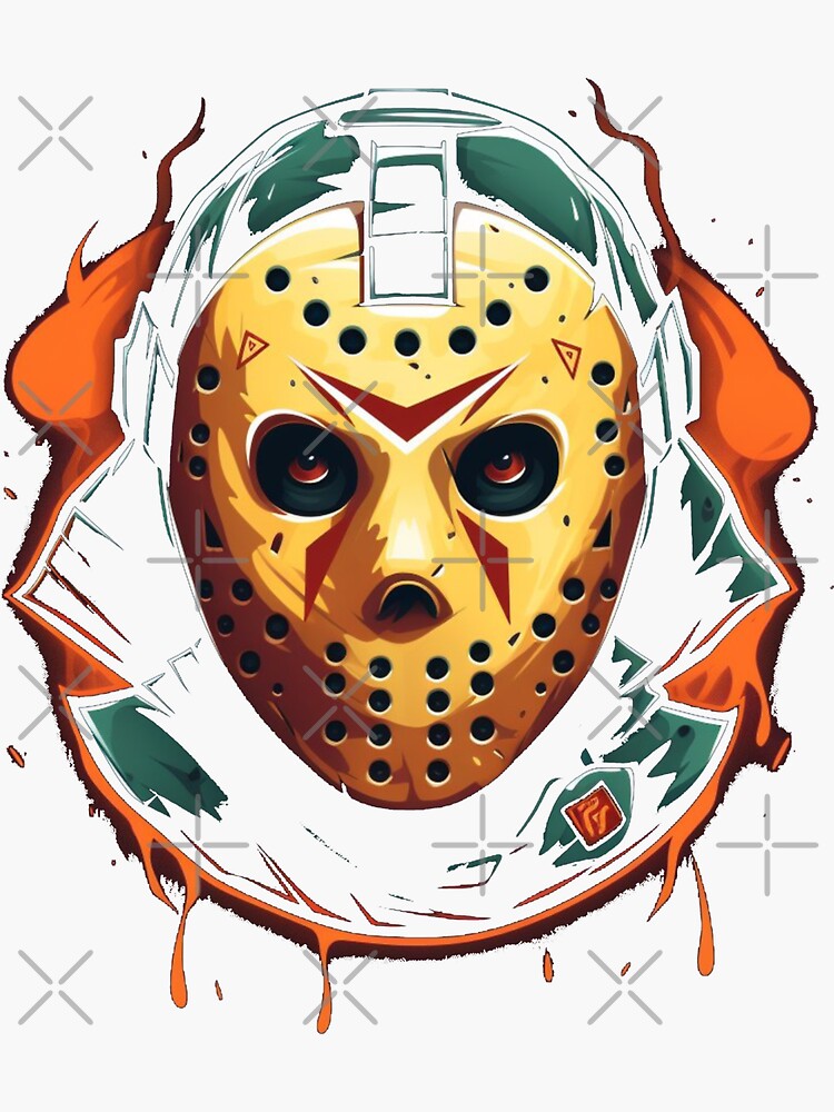 Jason Voorhees Sticker for Sale by King Moon