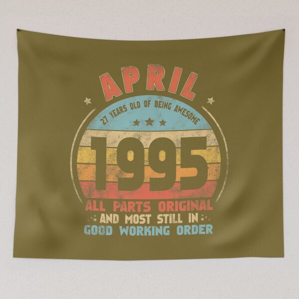 Item preview, April 1995 Awesome 27th Birthday Vintage 1995 Bday Decor 		 designed and sold by kmccfpun67.