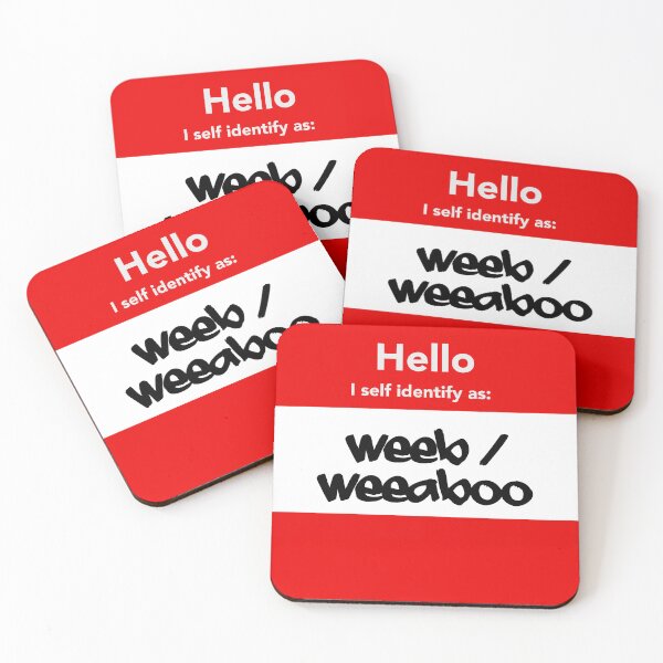 Artikelvorschau, Hallo, ich identifiziere mich als: Weeb / Weeaboo entworfen und verkauft von StudioX27.